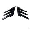 2Pcs Universal Car Rear Windshield Side Spoiler Rear Wing Trim Side Vents Decor Stickers Window Louvers Exterior Decorative Part