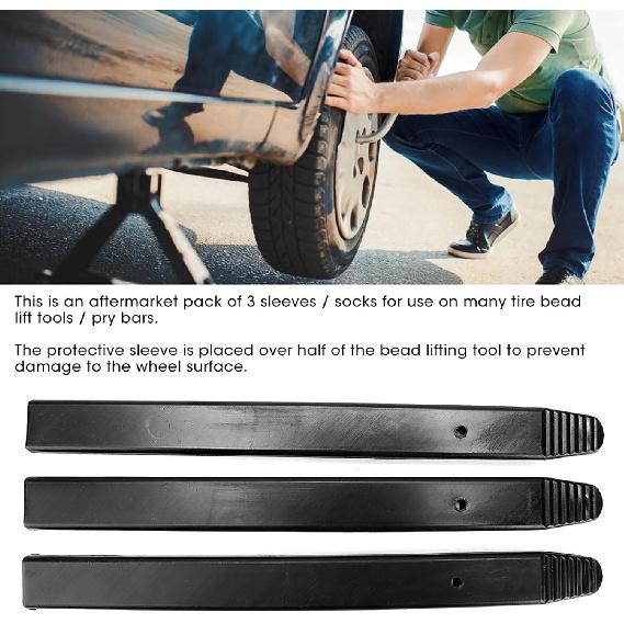 3Pcs Pry Long Socks Rim Protector Tire Changer Lever Cover Protector Tire Bead Lifting Tool