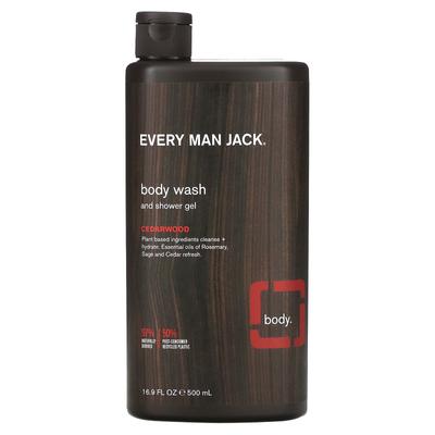 Body Wash & Shower Gel, Cedarwood, 500Ml (16.9Fl Oz)