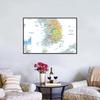 English Map South Korea Map Administrative Map Canvas Painting Living Room Home Decoration Children School Supplies