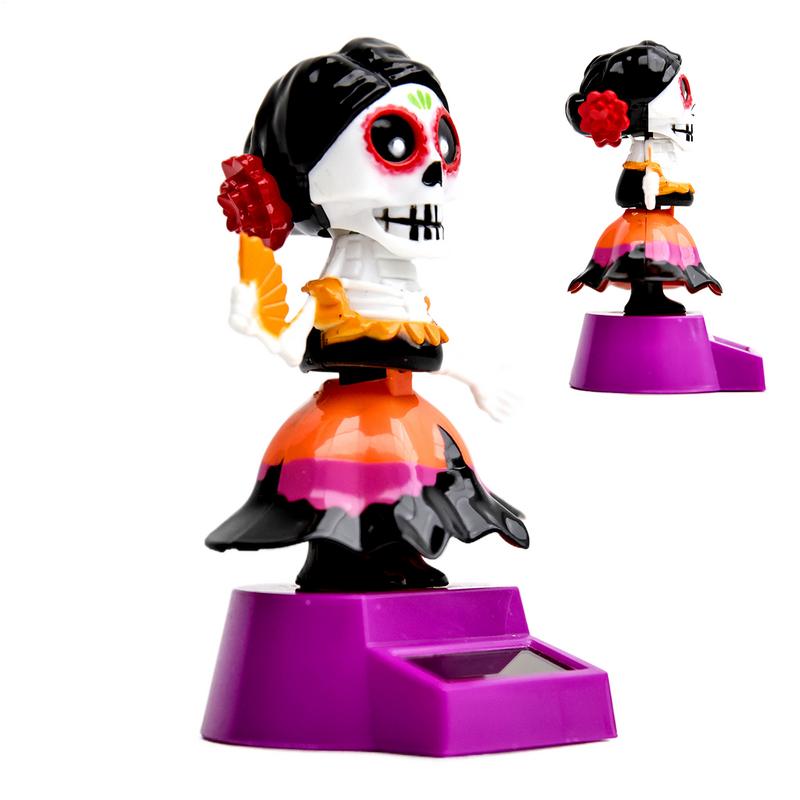 Bobble Head Skeleton Car Decoration Skull Dashboard Crafts Auto Dash Skeleton Doll Exquisite Desktop Fun Figurines For Friends