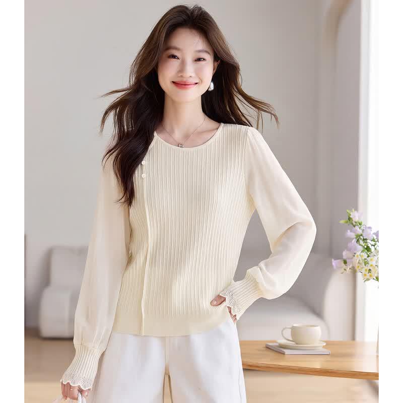 Sanpowa Women s Off-Shoulder Knit Top M