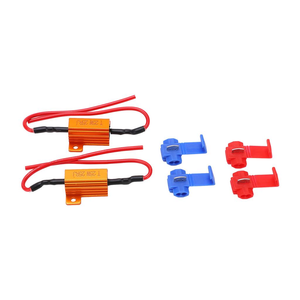 2set 25W 25 Ohm LED Widerstand Decoder Anti Korruption Langlebig Lastanzeige Widerstand