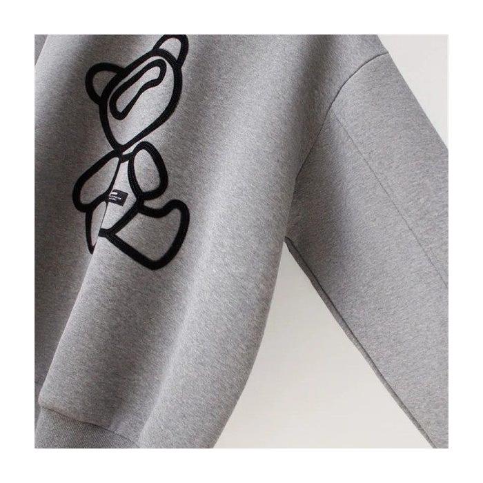 Women's Loose Thin Hoodie - Korean Lazy Style, Mid-Length Long Sleeve for Spring/Autumn