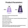 Lampe anti-moustiques silencieuse à double fonction 2024 pour le camping intérieur et extérieur