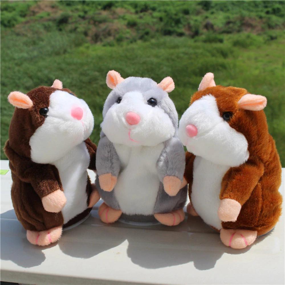 Talking Hamster Plush Toy With Recording Function For Kids Gift And Collectible Use