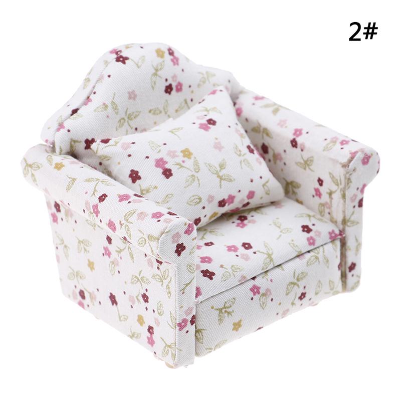 1Pc 1:12 Mini Dolls Dollhouse Furniture Chair Sofa Furniture For Doll House Toy