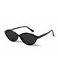 Hangeul Ray Oval Flat Sunglasses Black