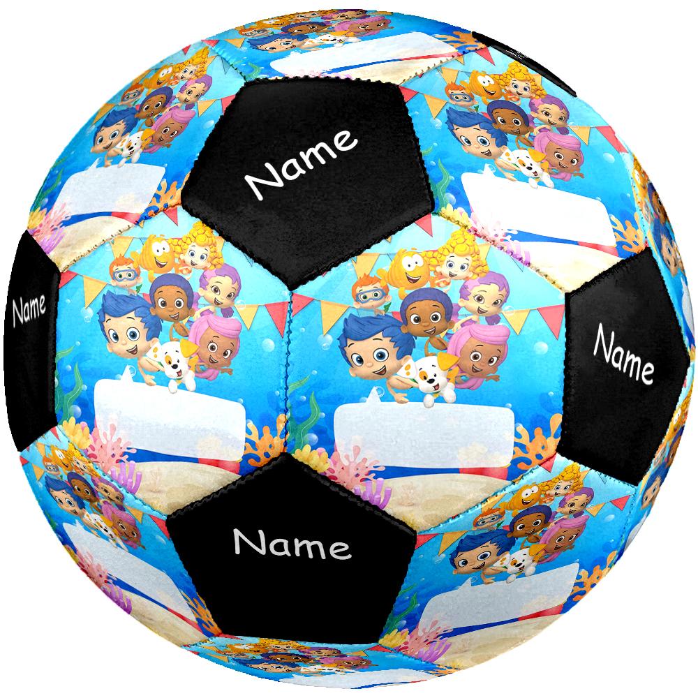 Custom Name Bubble Guppies Theme Size 5 Soccer Ball, Suitable for Both Indoor and Outdoor Matches, a Gift Suitable for Everyone.