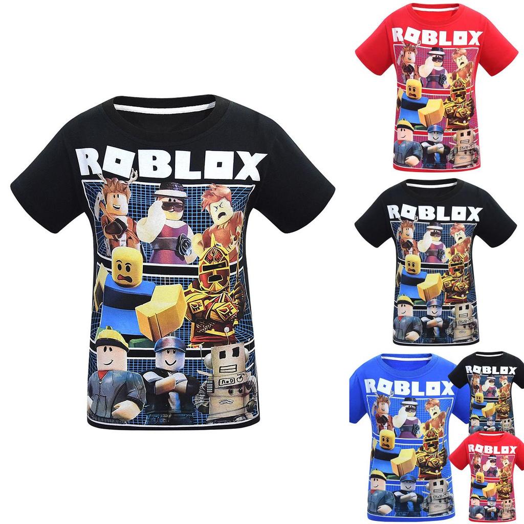 Lebhaftes Roblox Charakter Spiel T-Shirt für Kinder mit bequemer Baumwolle
