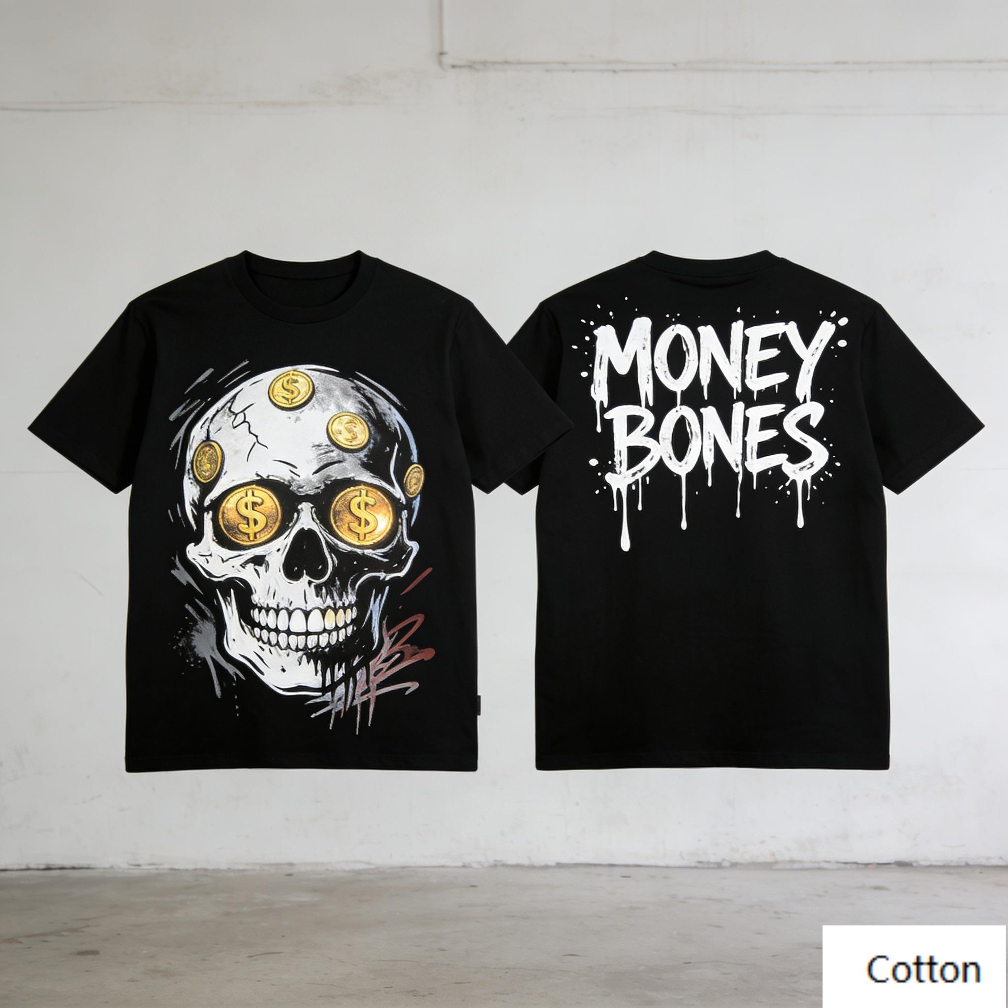 

Vintage Vinyl Record GRAFFITI SKULL Graphic TShirt Dripping Paint Splatter Print Pure Cotton Tee Retro Streetwear S
