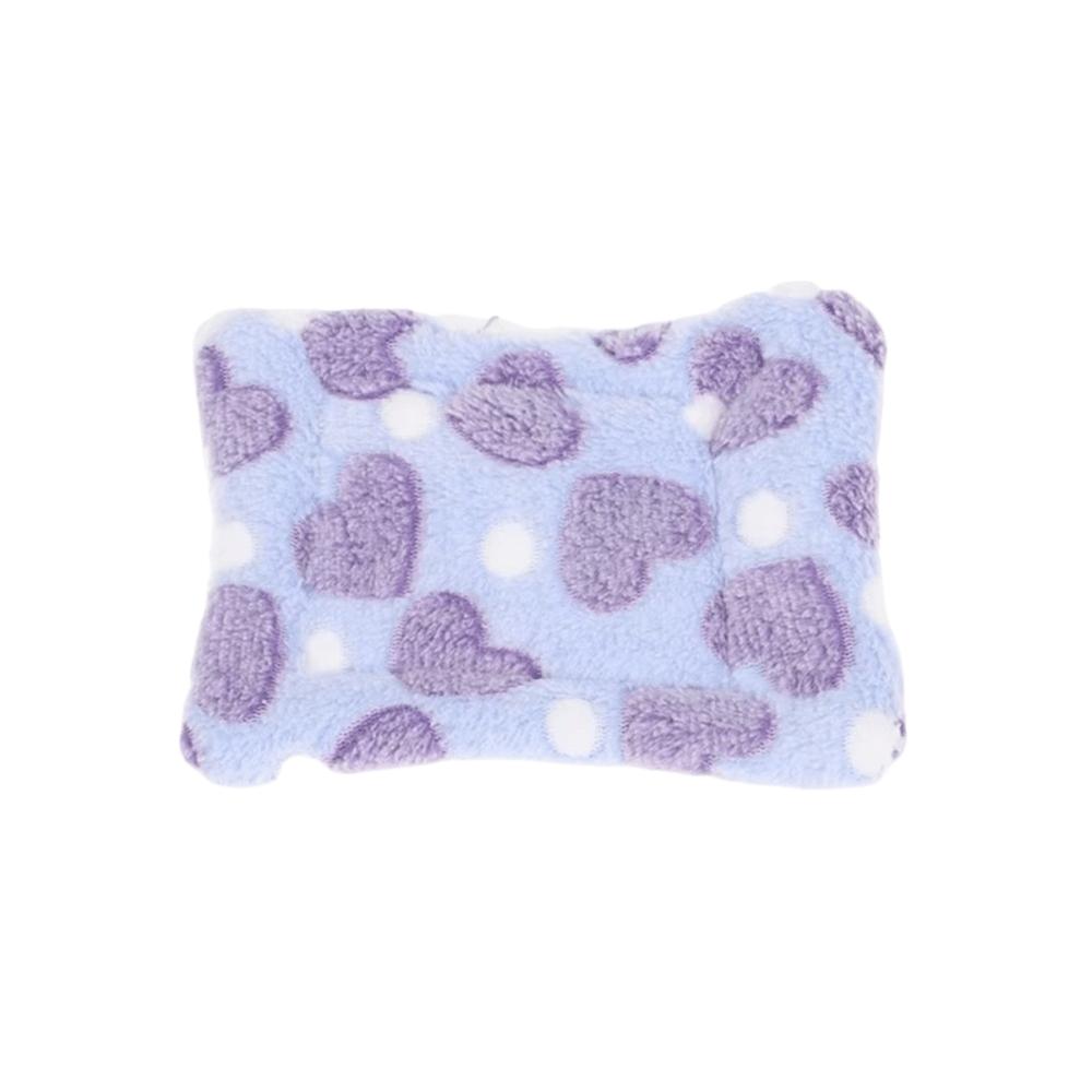 Washable Winter Plush Mat Warm Padding Small Animal Sleeping Bag Soft Pet Bed Pad Small Pets Purple S