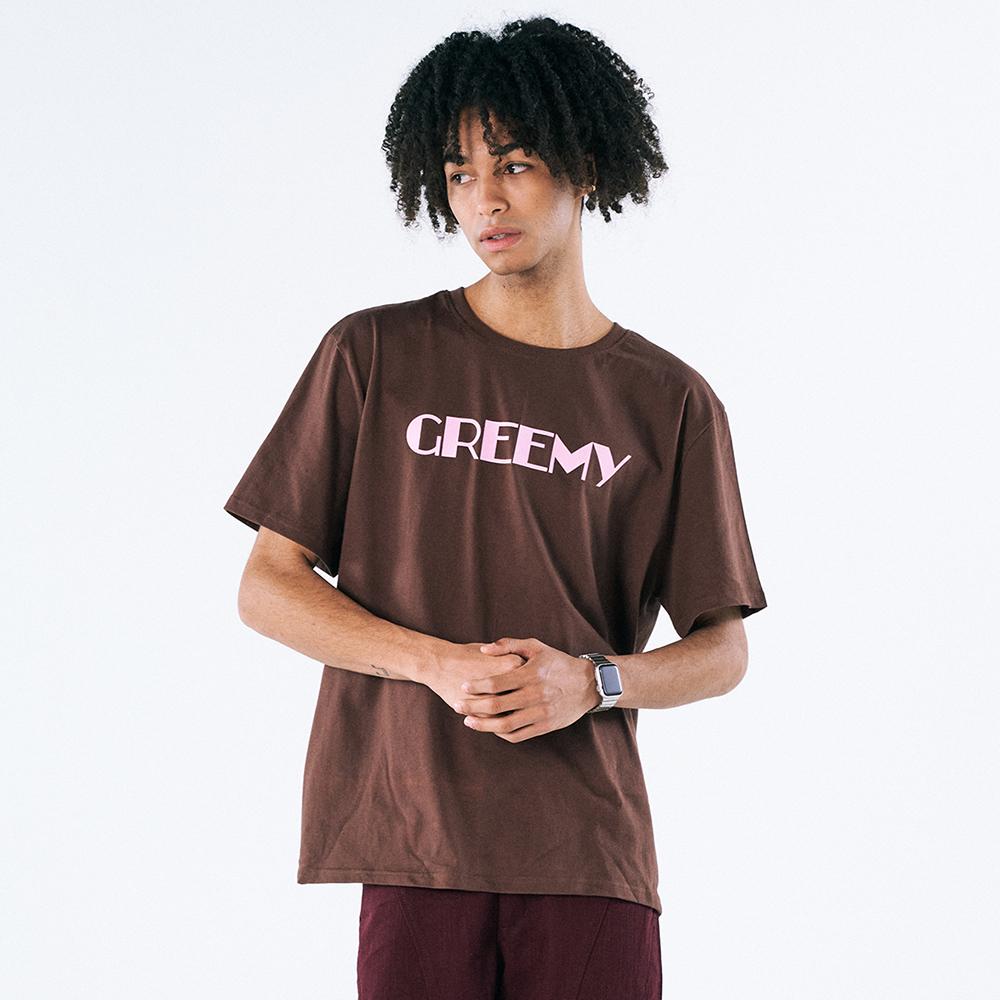 GREEMY Simple Logo T-Shirt(Brown)