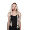 Embroidered Scarf for Church Shawl with Spanish Fringes Christian Veil Spanish Mantilla Lace Shawl Floral Women Handkerchief