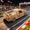 3D Wooden Puzzle Sports Car Model Fun and Educational DIY Gift Christmas Gift Holiday Gift
