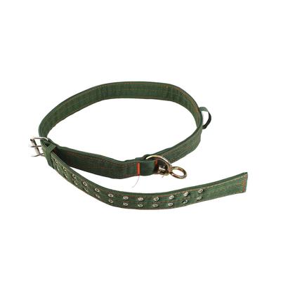 Ko Halsband Justerbart 4 Lager Canvas Kalvhalsband med 2 Rader Metallspännen för Häst Får Nötkreatur