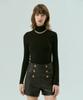 SILN Ribbed Half Turtle Neck (Black)