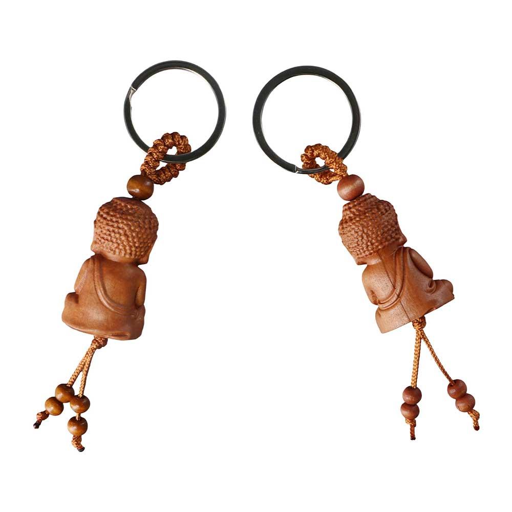 Success Buddhism Buddha Guanyin Engraving Bag Pendant Keychain Keyfob Car Accessories Key Ring