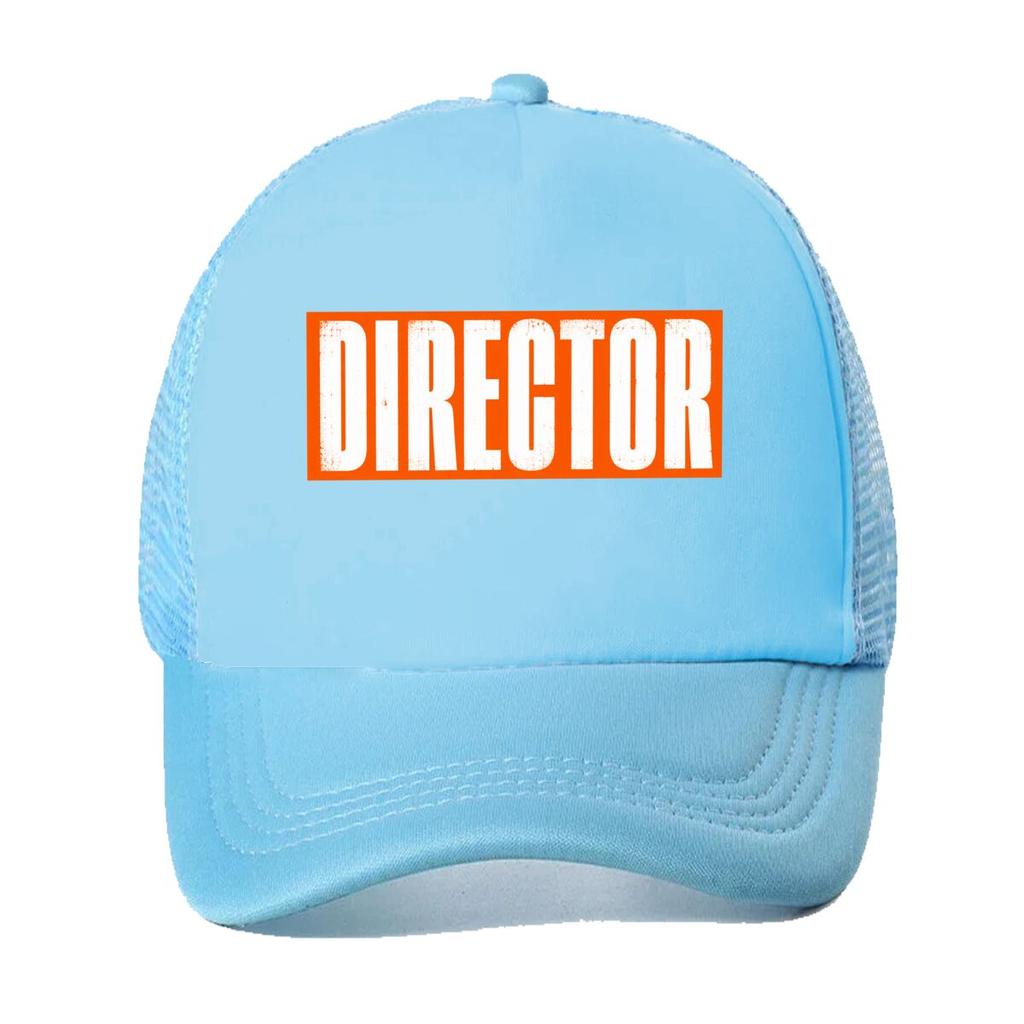 Bold Distressed Director Typography Mesh Baseball Cap For Womens Unisex FeUnisex Beach Dad Hat Hip Hop