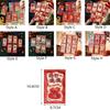 12Pcs Glitter Chinese New Year Red Envelope Solid Red Packet Cartoon HongBao  Kids