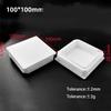 White PP Plastic Table Chair Foot Covers 15*15-100*100mm Square Pipe Plugs Protective Cover Furniture Thickenes Leg Pads