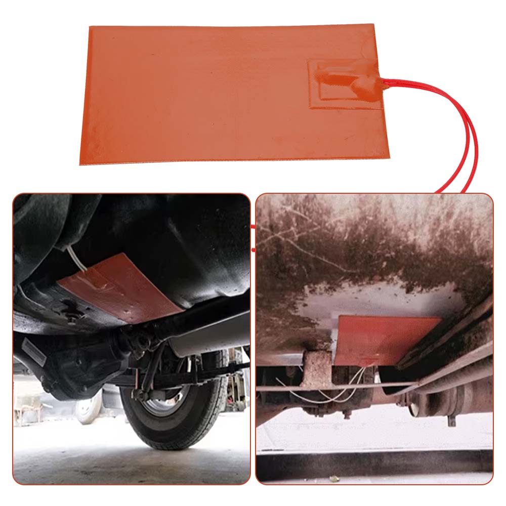 12V/24V Silicone Engine Oil Pan Sump Tank Heater Pad Heating Plate Antifreeze Heater For Car Fuel Tanks Water Tanks Accessories