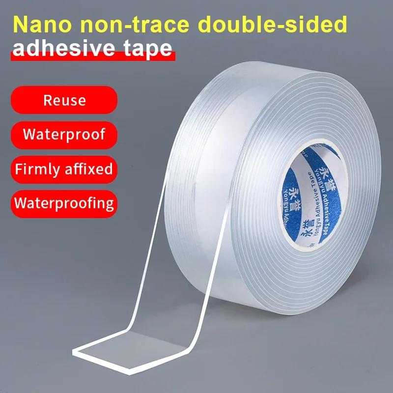 Ultra-strong Double-sided Adhesive Nano Tape Clear Removable Waterproof Extra Strong Sticky Strip Heavy-duty Two Side Tape