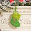 Stylish Embroidered Alphabets Christmas Stocking Knitted Festival Sock for Children Multicolors Holiday Stockings