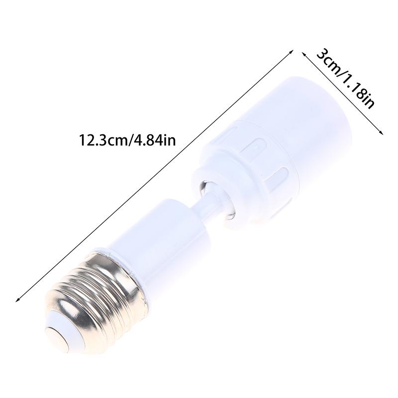 Universal E27 To E27 Led Light Bulb Socket Extender Adapter 360 Degree Rotatable Light Fixture E27 Adjustable Light Bulb Base