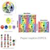 Dandys World Childrens Birthday Party Kit With Disposable Tableware And Decor Items