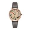 South Korea's New Product Creative Color Palette Watch with Leather Strap, Quartz, College Style, Waterproof Student Watch, Ultra-Thin Watch