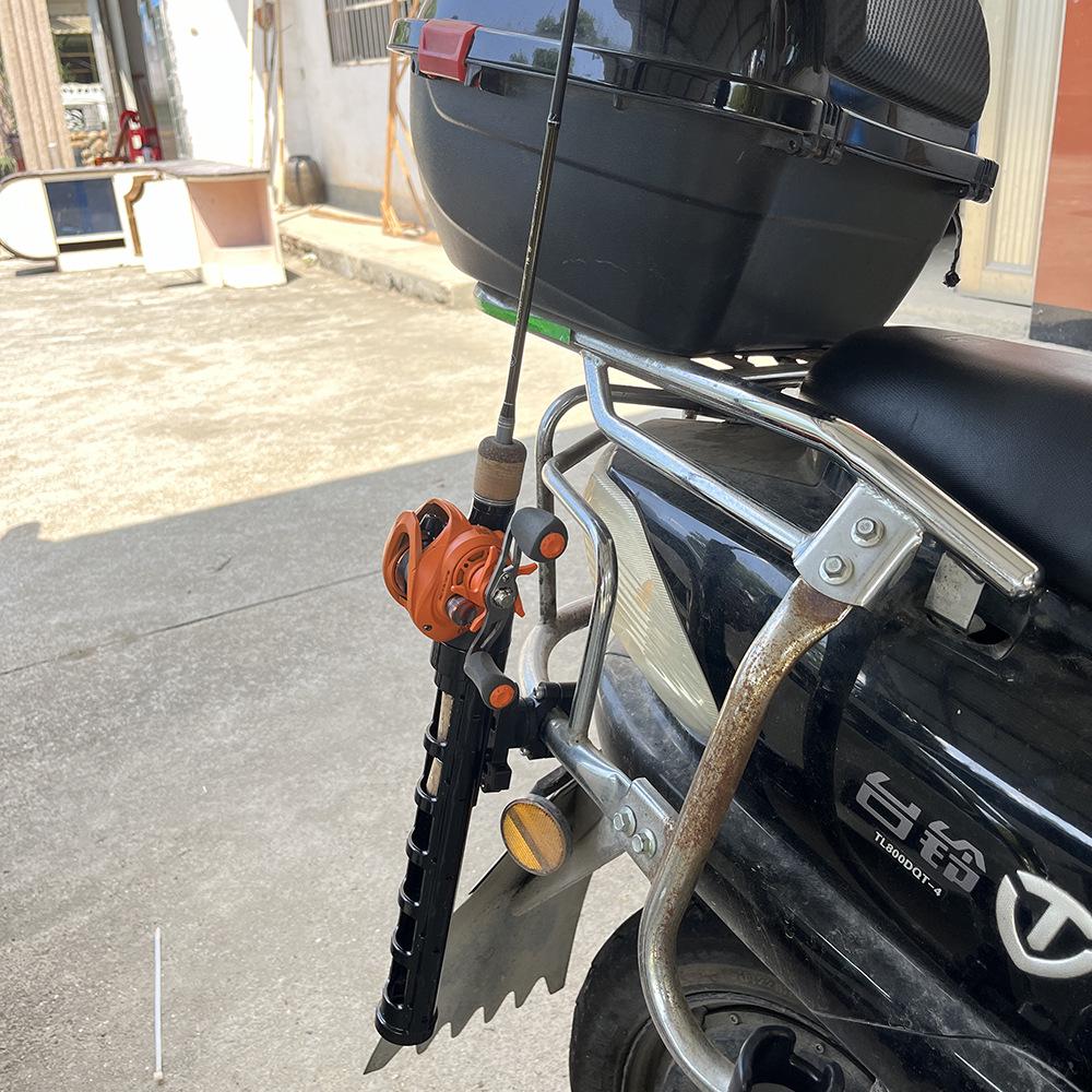Tragbarer Auto- & Motorrad-Angelrutenhalter-Ständer