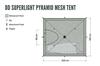 Tente pyramidale en maille DD SuperLight - Ultra-légère, facile à ranger [Occasion]
