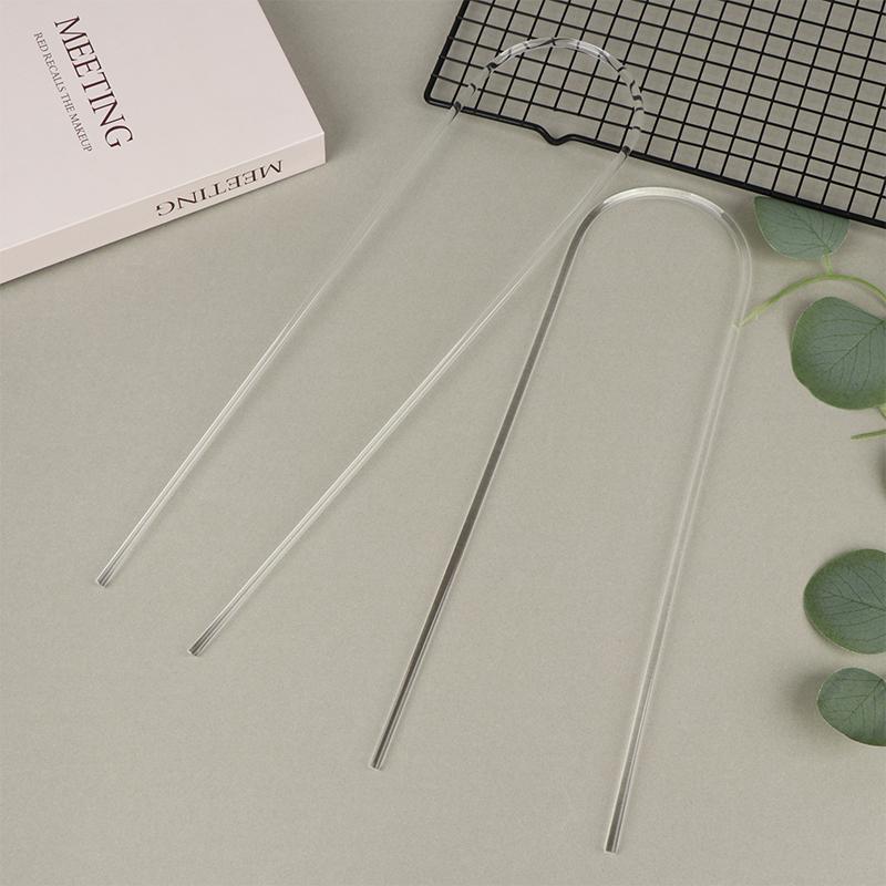 1/2Pcs Transparent U-Shaped Acrylic Vertical Garden Plant Stake Climbing Frame Durable For Indoor Vine And Flower Pot Support
