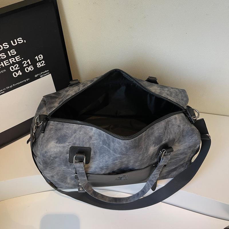 Stylish large-capacity travel bag, light travel, hand luggage bag, outdoor camping storage, messenger bag