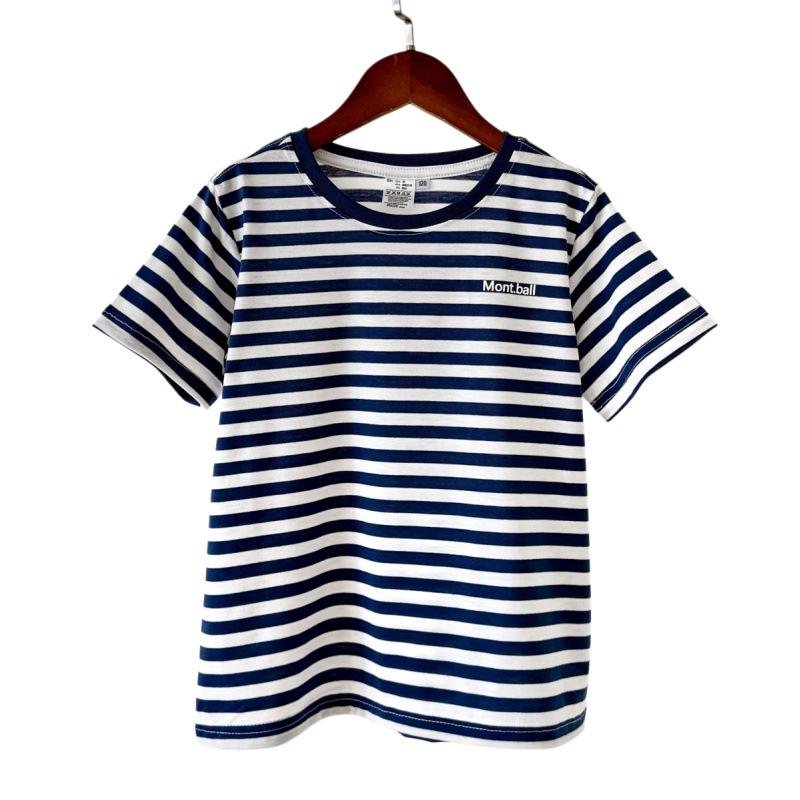 2026 Kids' Classic Summer Short Sleeve Striped Cotton T-Shirt