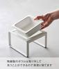 Yamazaki Pet Food Bowl Stand Tall White W15 x x H10cm Tower and Water 5816 Approx. D15.5 (Food Bowl)