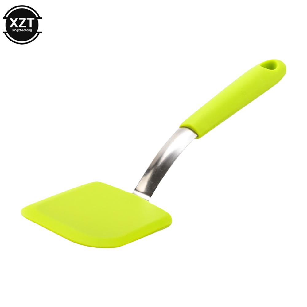 

Long Handle Non-stick Silicone Shovel Kitchen Tool Wok Frying Pan Spatula светло-зеленый