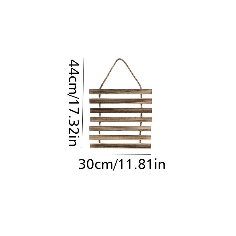 1PC Decorative Rustic Wooden Climbing Frame Flower Rack Space-Saving Vertical Garden Wall Decor Wood S/M/L