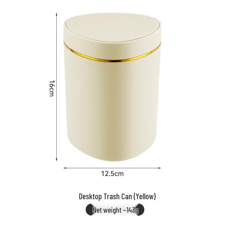 

Элегантное настольное мусорное ведро с крышкой для офиса, гостиной и кабинета