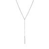 Women's Y-Shaped Gold Stainless Steel Necklace – Elegant, Long, Lightweight, and Color-Retaining Japanese-Korean Design