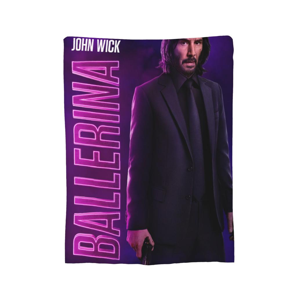From the World of John Wick Ballerina Blanket Flannel Winter Breathable Soft Throw Blanket for Sofa Car Bedding Throws
