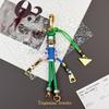 Robot Pendant New Metal Rope Woven Lanyard Men's and Women's Bag Pendant Trendy Keychain Creative Car Pendant