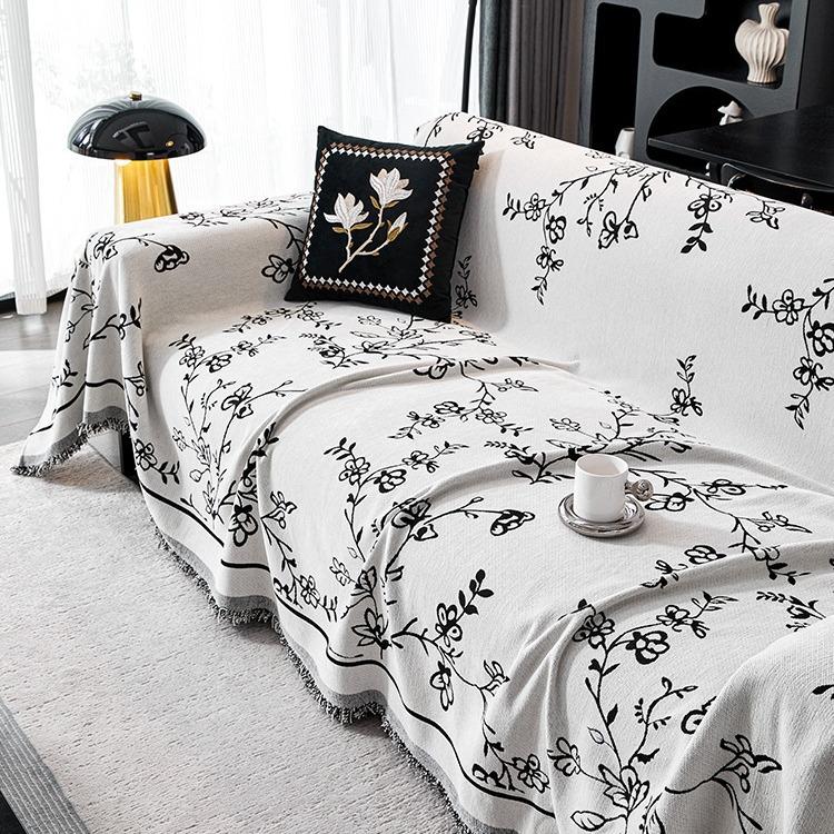 French Style Luxury Vintage Sofa Cover All Season Cat Scratch Proof Universal Slipcover Blanket