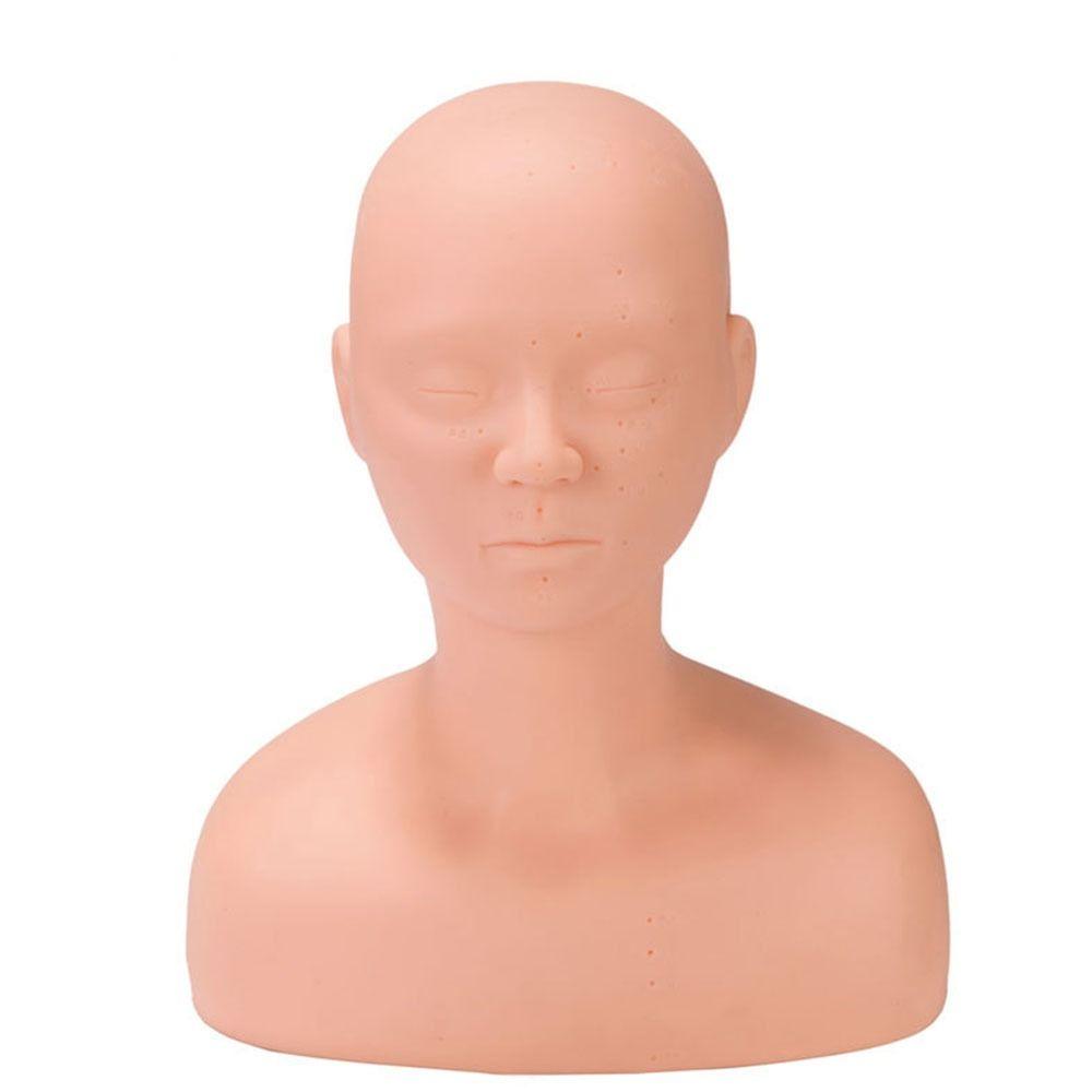 With Shoulder Practice Doll Head Flexible Manikin Shoulder Massage  for Salon SPA Beauty Makeup