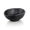 Matt Black Melamine Dinnerware Dishes Dinnerware Set Bowls Kitchen Ware Luxury Threaded Bowl 9.5 Inch Oval Bowl