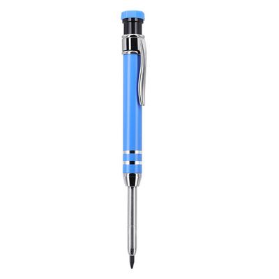 2.8mm Mechanical Pencil Built-in Sharpener Long Head Woodworking Marking Tool Metal Deep Hole Marking Solid Carpenter Pencil