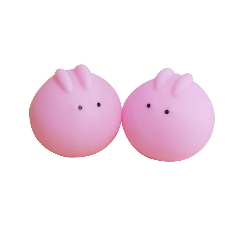 Cute Squeaky Chicken & Rabbit Squeeze Toys, Stress Relief Funny Sound Bath Toys For Kids