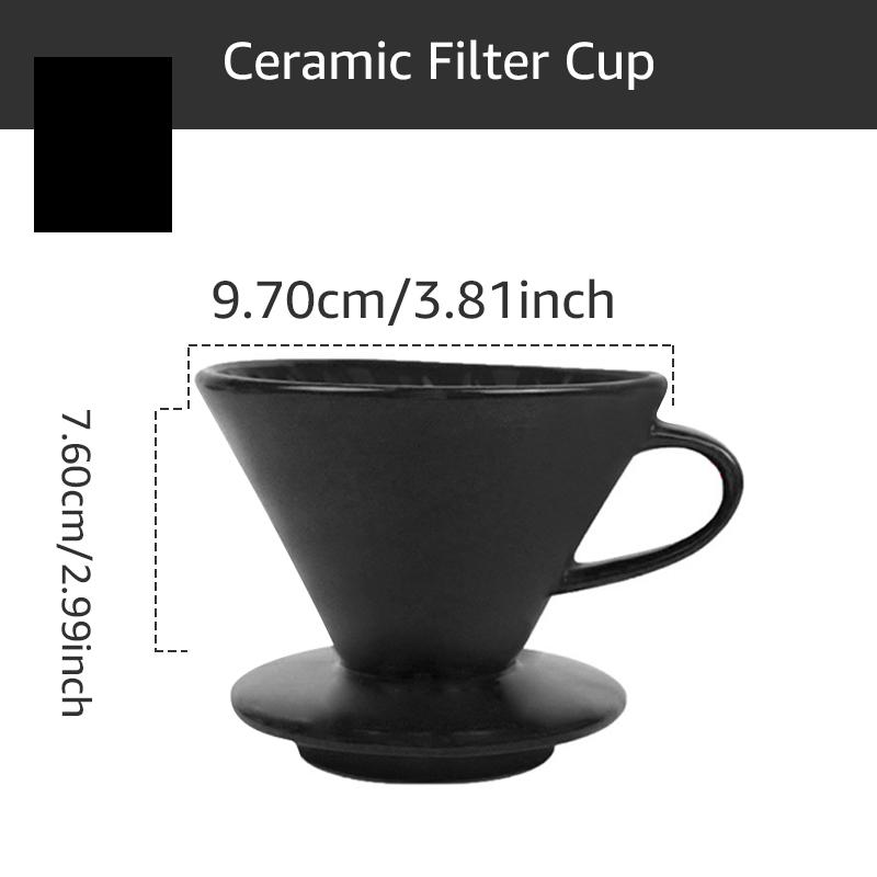 

Фильтр для кофе Подстаканник Многоразовый Портафильтр Воронка для эспрессо-кофе Керамические аксессуары Посуда для кофе в кафе