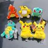 Squirtle Charmander Pikachus Bulbasaur Psyduck Plush Doll 12cm Pendant Stuffed Pendant Keychain Plush Gift Toy